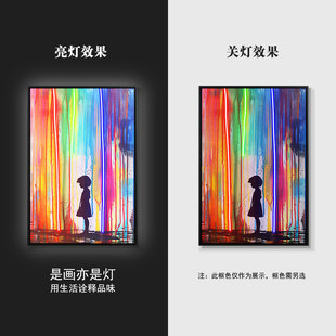 Trendy Graffiti Hanging Painting Donald Duck Kaws Cigar Bar Hanging Painting Pop Art Style Gaming Room Luminous Atmosphere Light Painting