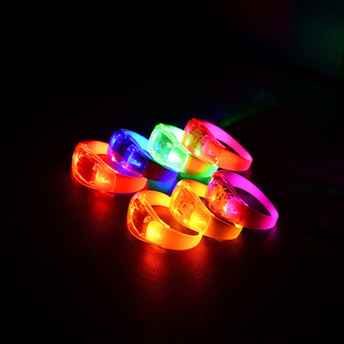 Factory wholesale led silicone luminous bracelet bar music festival cheer concert should help multi-color luminous bracelet