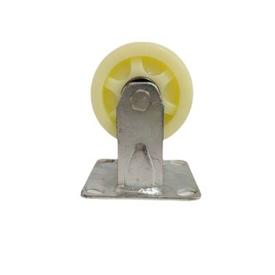 Nylon universal wheel with brake industrial heavy caster storage handling pull cart wheel 456 inch solid wheel