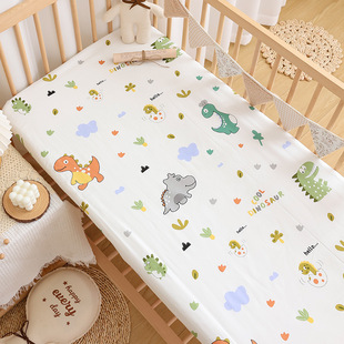 Baby bed hat pure cotton sheets newborn baby bedding kindergarten children stitching mattress cover cotton twill