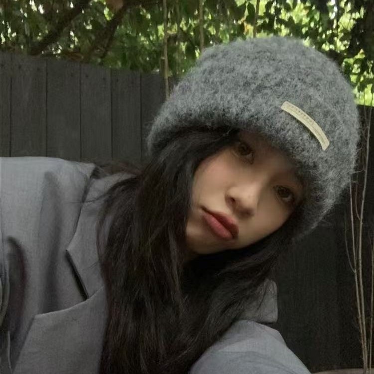 Large Head Circumference Woolen Hat for Women, Autumn and Winter, Cold-Proof, Ear Protection, Warm, Knitted, Couple's Beanie, Outdoor
