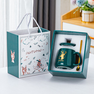 Practical Ceramic Water Cup Accompanying Ceremony for Store Opening Ceremony Business Gifts to Customers Gifts to Return Gifts