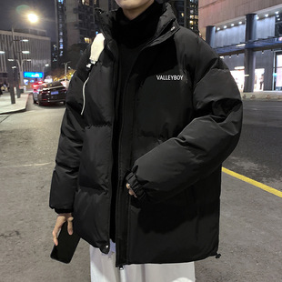 Winter New Style Vertical Collar Youth Hong Kong Style National Tide Thickened Warm Loose Down Jacket Men's Jacket Explosions Bread Suit