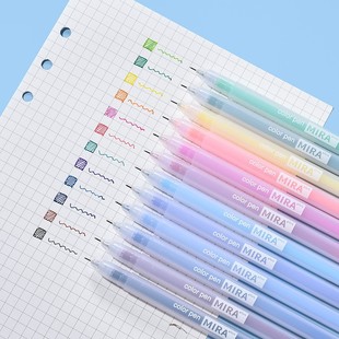 orange forest orange simple matte transparent gel pen water chalk 0.5mm Korean version of small fresh color students