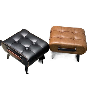 Shoe Changing Household Door Stool Soft Bag Cyber Popular Pedal Light Luxury Coffee Table Low Stool Sofa Living Room Simple Soft Seat