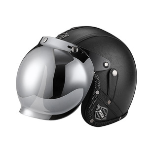 Bailey retro helmet personality Harley electric car helmet handmade helmet 3/4 leather helmet half helmet spot wholesale