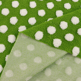 Spot single-sided cotton wool jacquard polka dot fabric home clothes toy knitted sofa cushion plush fabric