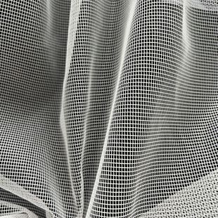 32-Needle 68D Polyester Mesh Fabric Soft Mesh Fabric Screen Window Mosquito Net Fabric Luggage Square Mesh Warp Knitted Shoe Material