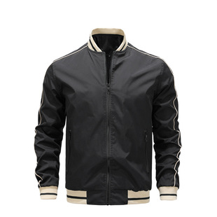 European size cross-border new men's jacket Korean fashion casual coat stand collar men's baseball uniform spring and autumn coat