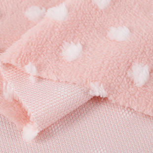 Spot Small Dot Jacquard Comfortable Velvet Polka Dot Jacquard Fabric Kennel Home Clothes Home Textile Pillow Plush Fabric