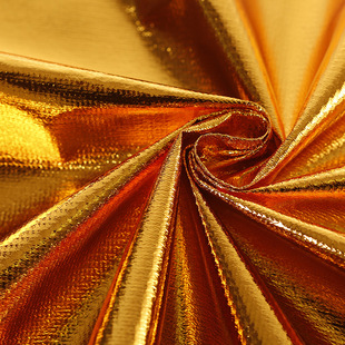 Gold Cloth Hot Stamping Cloth Bag Tree Bag Pillar Golden Cloth Advertising Decoration Wedding Wrinkled Red Gold Cloth Stage Background Candy Color