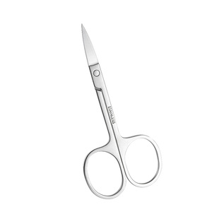 Eyelash tattoo stainless steel beauty scissors makeup scissors eyebrow crooked pointed eyelid stickers small scissors men's and women's nose hair scissors
