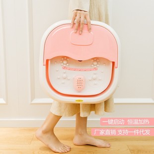 Cross-border new electric folding foot tub bubble heating massage automatic foot bath constant temperature foot bath foot bath bucket