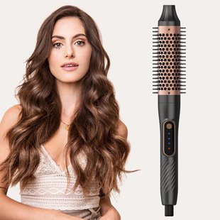 Hair curling stick big wave hair iron straightener straight roll dual-purpose big roll inner buckle bangs roll comb