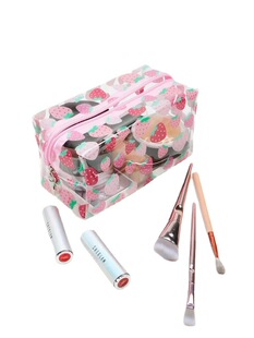 Laser PVC thick transparent cosmetic bag simple wash bag portable travel bag ins storage bag can be made ogo