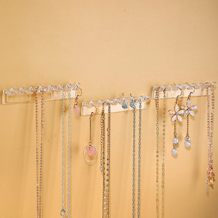 Necklace Bracelet Storage Hook Artifact Wall Hanging Anti-knot Door Rear Wardrobe Bracelet Earrings Jewelry Earrings Display Stand