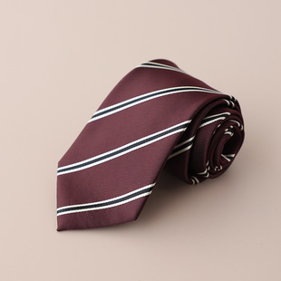 Red factory in stock wholesale jacquard wine red series men's wedding groom best man business tie retro