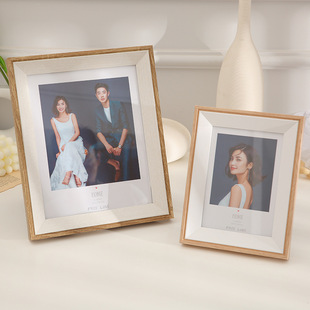 Creative combination photo frame setting table wedding registration photo wooden photo frame 8K frame 7810 A4 photo frame