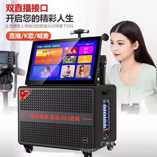 JBA Queen Dance Аудио с дисплеем на открытом воздухе Kong Power Bass портативный динамик KTV Bluetooth