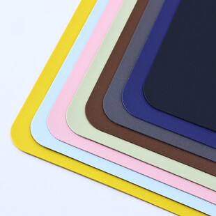 Solid Color Leather Desk Mat Single-sided Fleece Smear-resistant Oversized Leather Mouse Mat Office Computer Mat Writing Mat Desk Mat