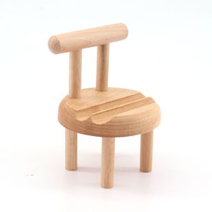Wooden mobile phone holder mobile phone holder small chair mobile phone holder mobile phone base animal mobile phone base advertising promotion