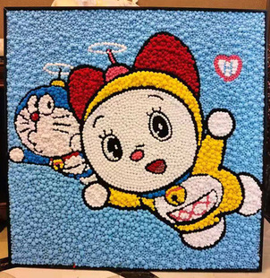 Маленькая Красная книга с ручной работы DIY Kaws меховой шар мультяшный персонаж Пикачу меховой шар живопись материал сумка