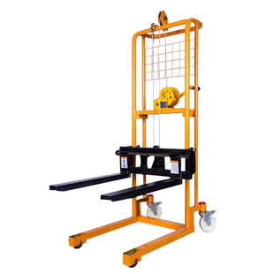Small Portable Hand Elevator Truck Hand Forklift Manual Lifting Forklift Lightweight Small Forklift