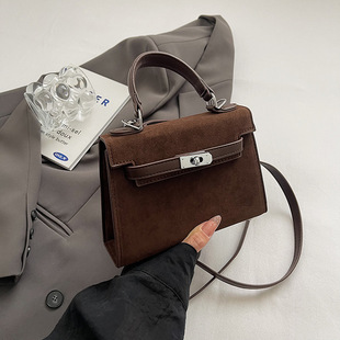 Autumn and Winter Vintage Portable Small Bag Women's 2024 New Fashion All-match Crossbody Bag Small Square Bag