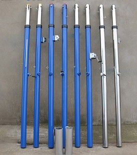 Ground insertion type badminton rack air volleyball column indoor and outdoor direct insertion fixed buried type volleyball rack tennis column
