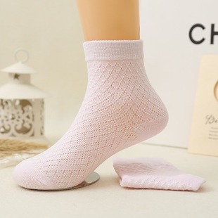 Spring and Summer baby mesh socks children's socks boys' socks primary school students' cotton socks large, medium and small girls' socks hot wholesale