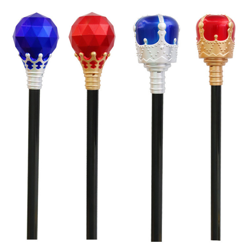 King Scepter cosplay Props Halloween Kidsren's Performance Products Princess Prince Plastic Cane Toys