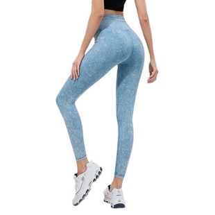 lulu washed nude feeling no T line peach hip high waist hip lifting fitness pants yoga clothes belly contracting tight yoga pants for women