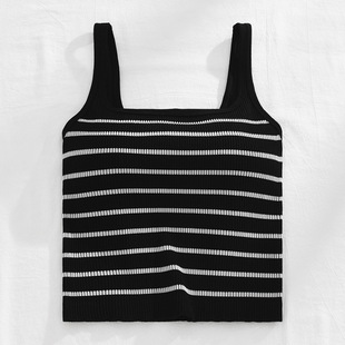 Spring New Wide Shoulder Sling Underwear Women's Vest with Chest Pad One-piece Cup No Steel Ring Base Inner Wrap Chest Beautiful Back