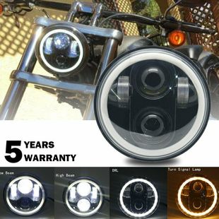 5.75inch motorcycle headlights for Harley full circle 4 beads