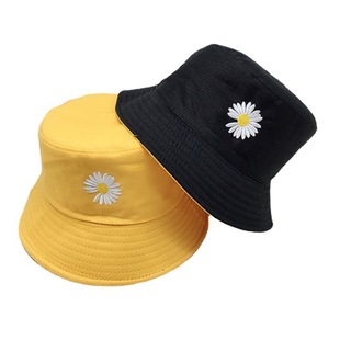 Double-sided Fisherman Hat Women's Korean Style All-match Japanese Style Basin Hat Outdoor Sun Hat Men's Summer Sunscreen Hat with Letter Embroidery