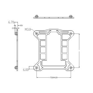 115X backboard 1156 backboard 1200 backboard 1150 backboard 1151 backboard bracket baseboard 6.7 hole spacing 75