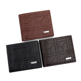 Fashion Printing Solid Color Hardware Loose-leaf Multi-function Multi-card Banknote Change Men's Short Wallet