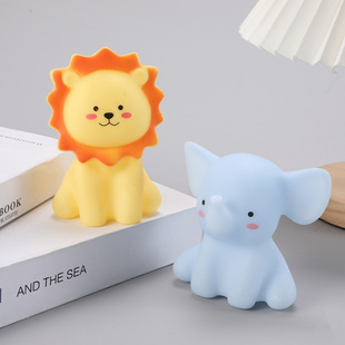 New Creative Cartoon Animal-shaped Night Light Small Elephant-shaped Bedroom Accompanying Sleep Adjustment Off Color-changing Eye-protecting Night Light