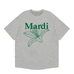 South Korea Fashion Brand High Version mardi Summer Round Neck Short Sleeve Women's Fashionable Korean Style Daisy Women's Printed Cotton T-Shirt