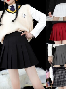 Pleated skirt women's autumn and winter skirt 2024 new plus size high waist slimming small suit skirt