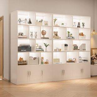 Clearance Bookcase Floor Household Simple Combination Bookshelf Living Room Display Cabinet Bedroom Simple Storage Storage Cabinet