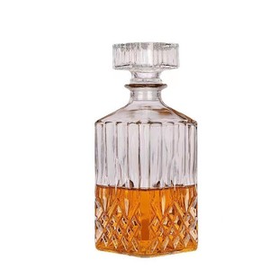 European-style Crystal Wine Bottle Whisky Wine Gift Box Packaging 500ml Square Liquor Glass Wine Bottle