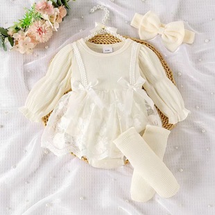 Children's clothing осень новое платье для девочек сплошной цвет полосатый платье с длинными рукавами