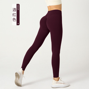 European and American Peach Naked Yoga Pants Women's Ins High Waist Hip-lifting Chrysanthemum Sports Tight Pants Sexy Cycling Fitness Pants