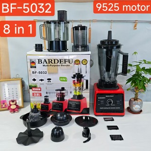 Cross-Border 4L8In1Blender North America and Europe Stainless Steel Large-Capacity Metal Wall-Breaking Machine Juicer Meat Grinder