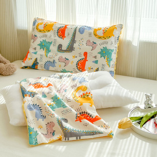 Children's Cotton Pea Pillow Baby Cartoon Cotton Pillow Core Kindergarten Nap Children's Pillow Factory Removable and Washable