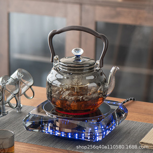 Voice Control Crystal Electric Ceramic Stove Tea Boiler Tea Boiling Oven Kettle Tea Glass Pot Household Health Pot Small Tea Stove