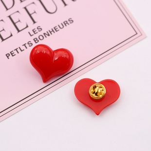 Creative Cute Personality Red Love Brooch Badge DIY Clothes Bag Shoes Hat Accessories Accessories