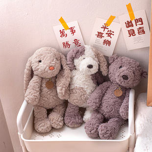 Original ins Soft Cute Rabbit Plush Toy Cute Ear-dropping Rabbit Doll Children Sleeping with Puppy Doll Pillow Women