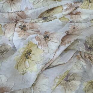 New Encrypted Organza Printed Fabric Cheongsam L Dress Fabric